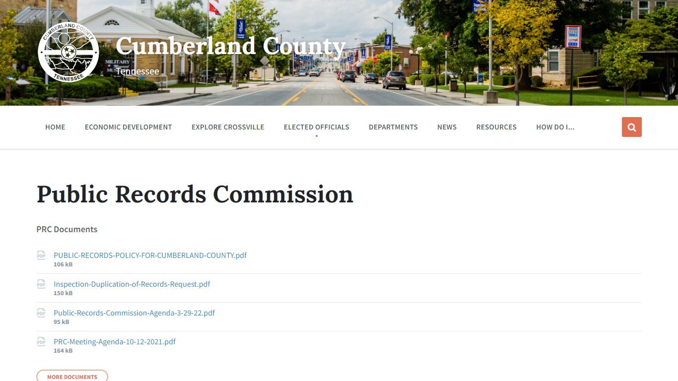 Public Records Commission – Cumberland County